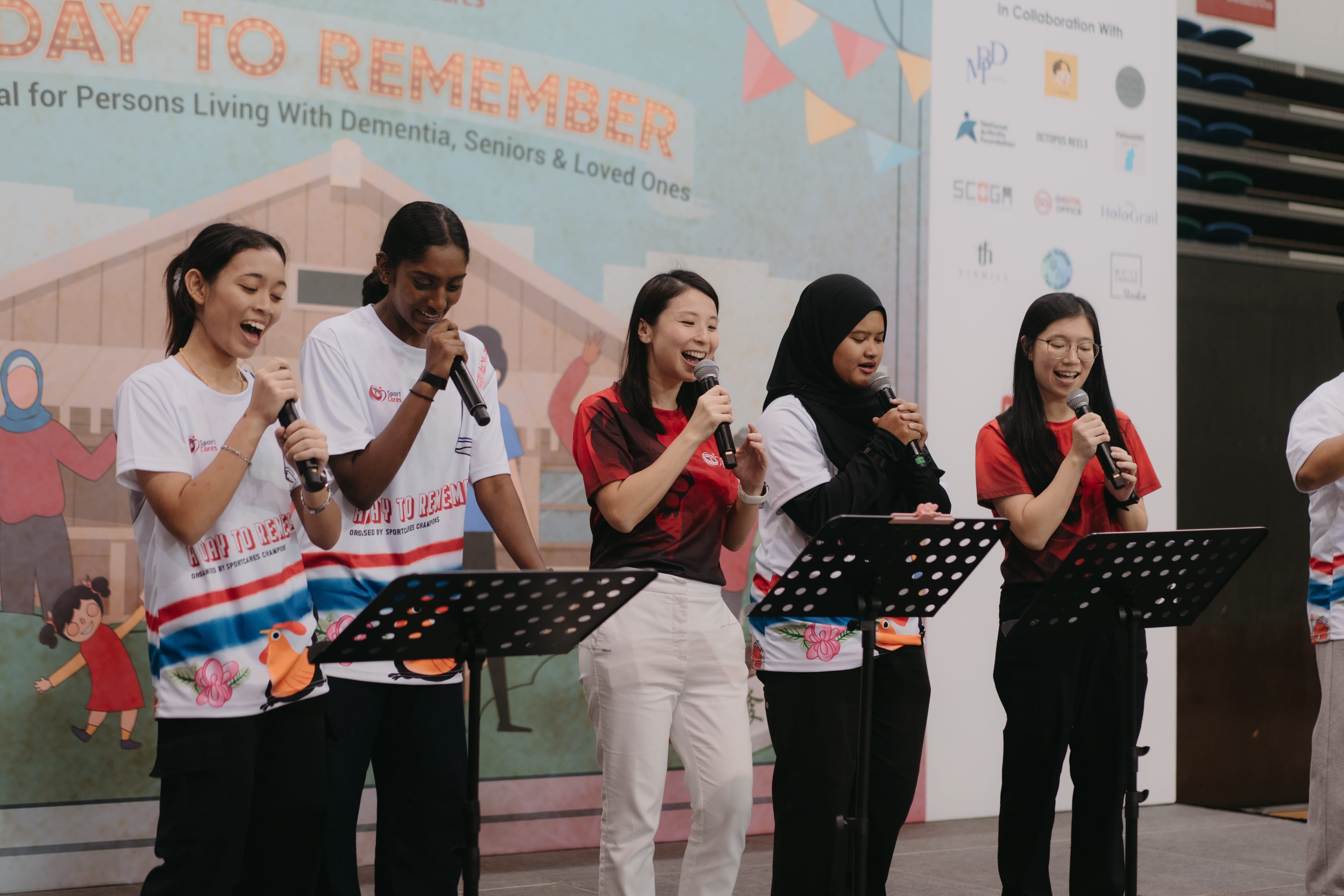 Performing for the audiences!